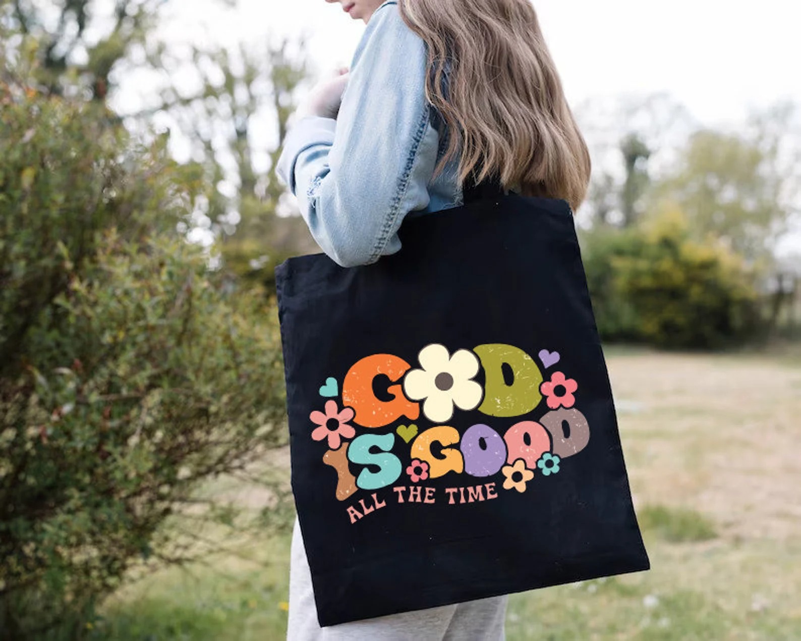 Tote Bag Canvas Print - Bolsa Tote God Is Good, Bolsa