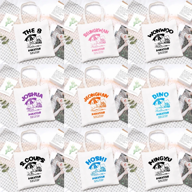 Tote Bag Canvas Print - Kpop nanatour bolsa de ombro verão