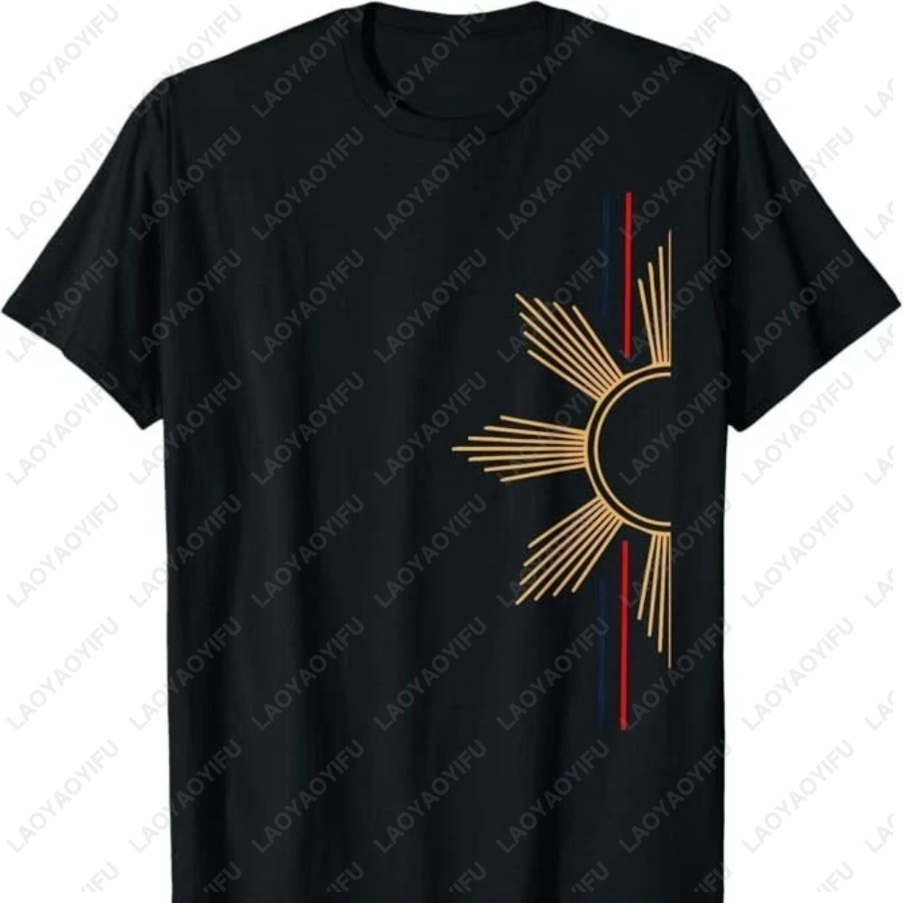 Street Fashion Philippines - Minimalista filipino sol camiseta filipinas gráfico