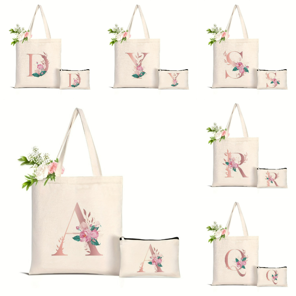 Tote Bag Canvas Print - Bolsa Tote com Estampa Floral de