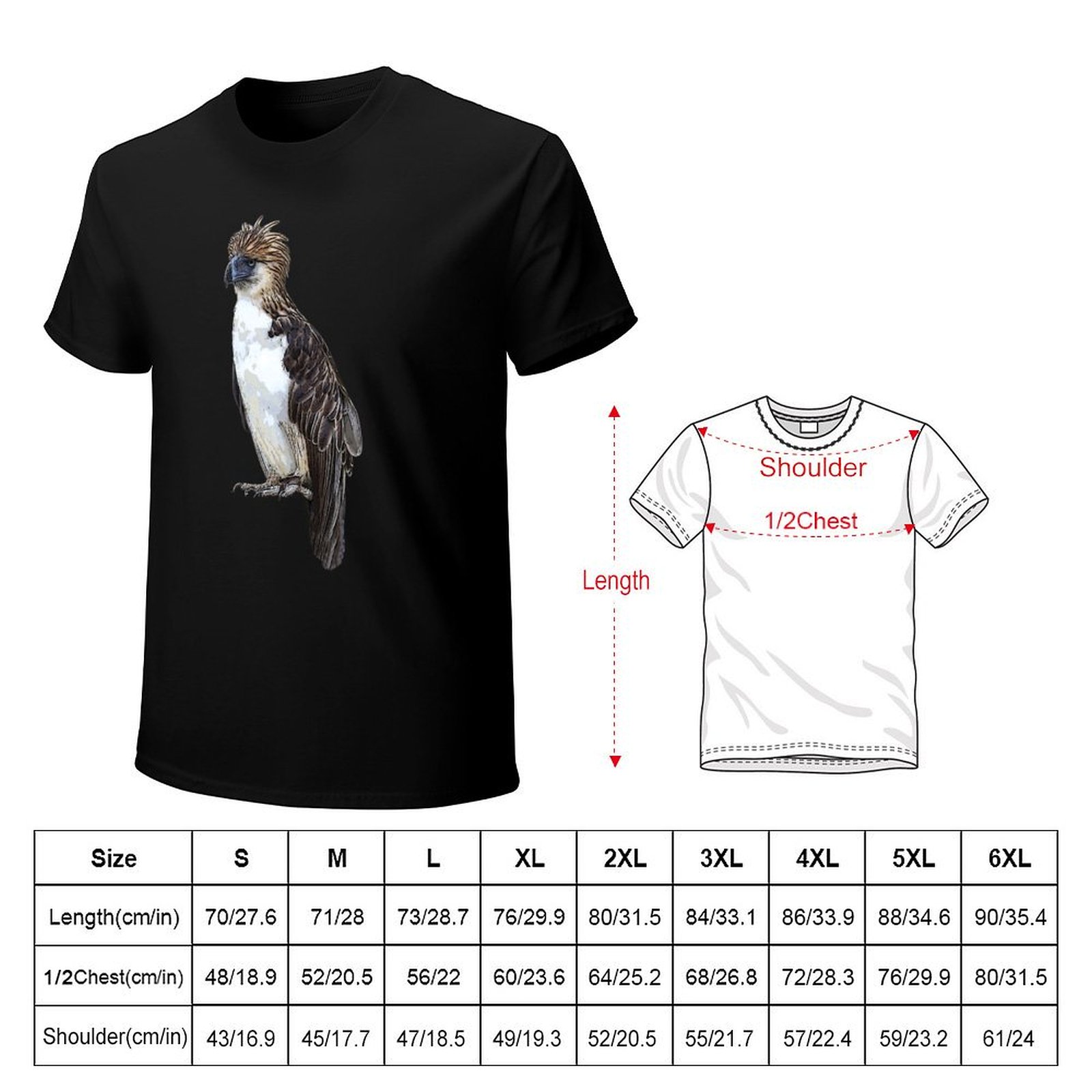 Camiseta com Design de Águia d - Street Fashion Philippines avaliação e preço