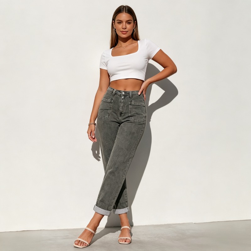 Calças Jeans Flare Retro para  - Street Fashion Plus Size avaliação e preço