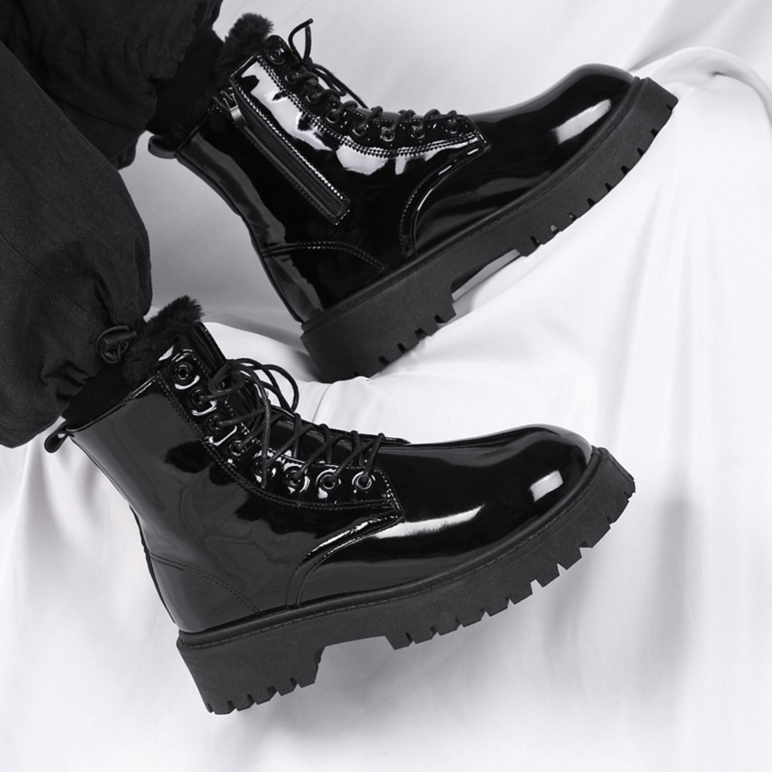 Botas masculinas de cano alto, - Street Fashion Plus Size avaliação e preço
