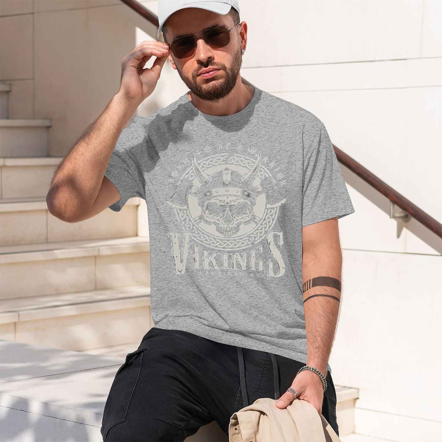 Camiseta Masculina Casual de V - Street Fashion China Models avaliação e preço