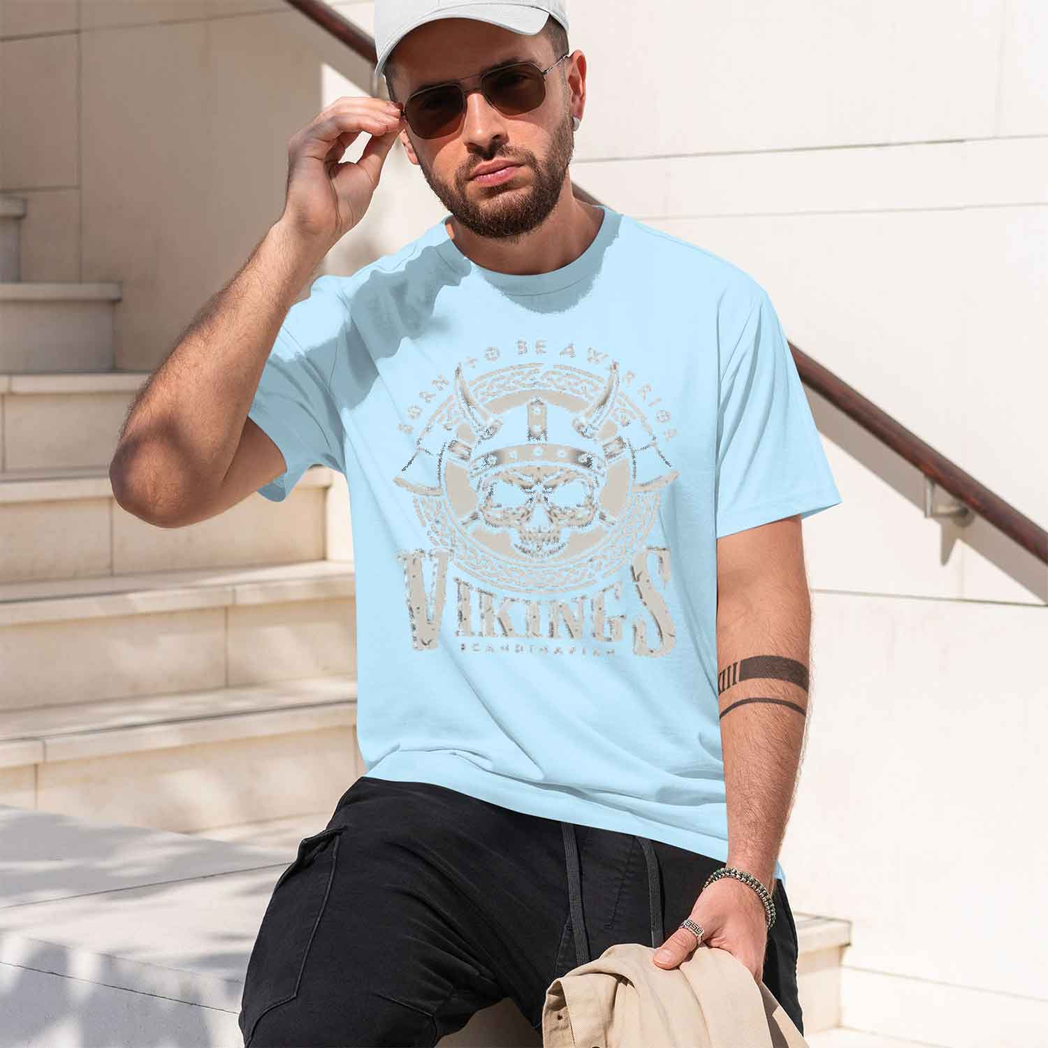 Camiseta Masculina Casual de V - Street Fashion China Models avaliação e preço