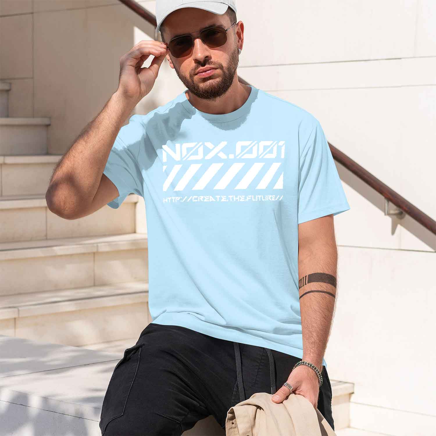 NOX001 T-Shirt Masculina de Ma - Street Fashion China Models avaliação e preço