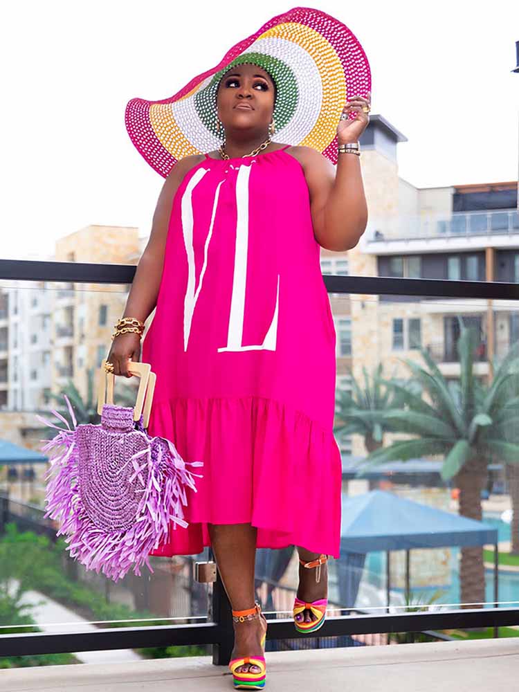 Vestido Casual de Verão para M - Street Fashion Plus Size avaliação e preço
