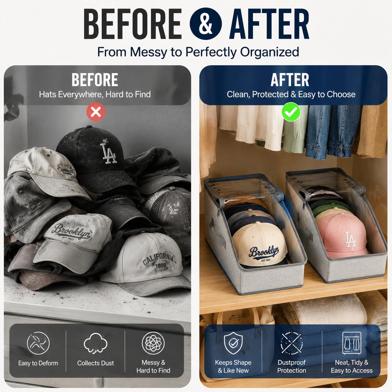Organizador de Bonés com Janel - Baseball Cap Fitted avaliação e preço
