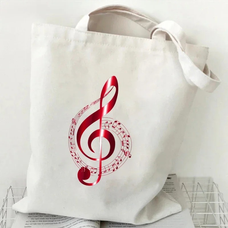 Nota de música batimento cardí - Tote Bag Canvas Print avaliação e preço